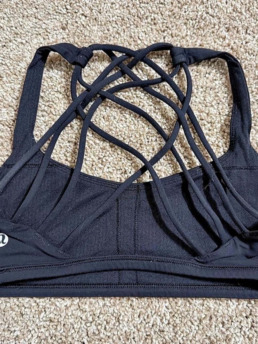 lululemon Free to Be Wild Bra Black Strappy Sports Bra